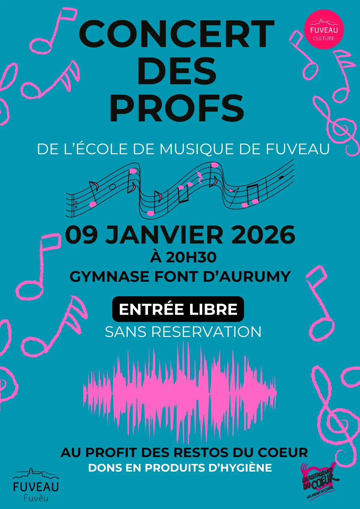 Concert des profs au profit des Restos du Coeur