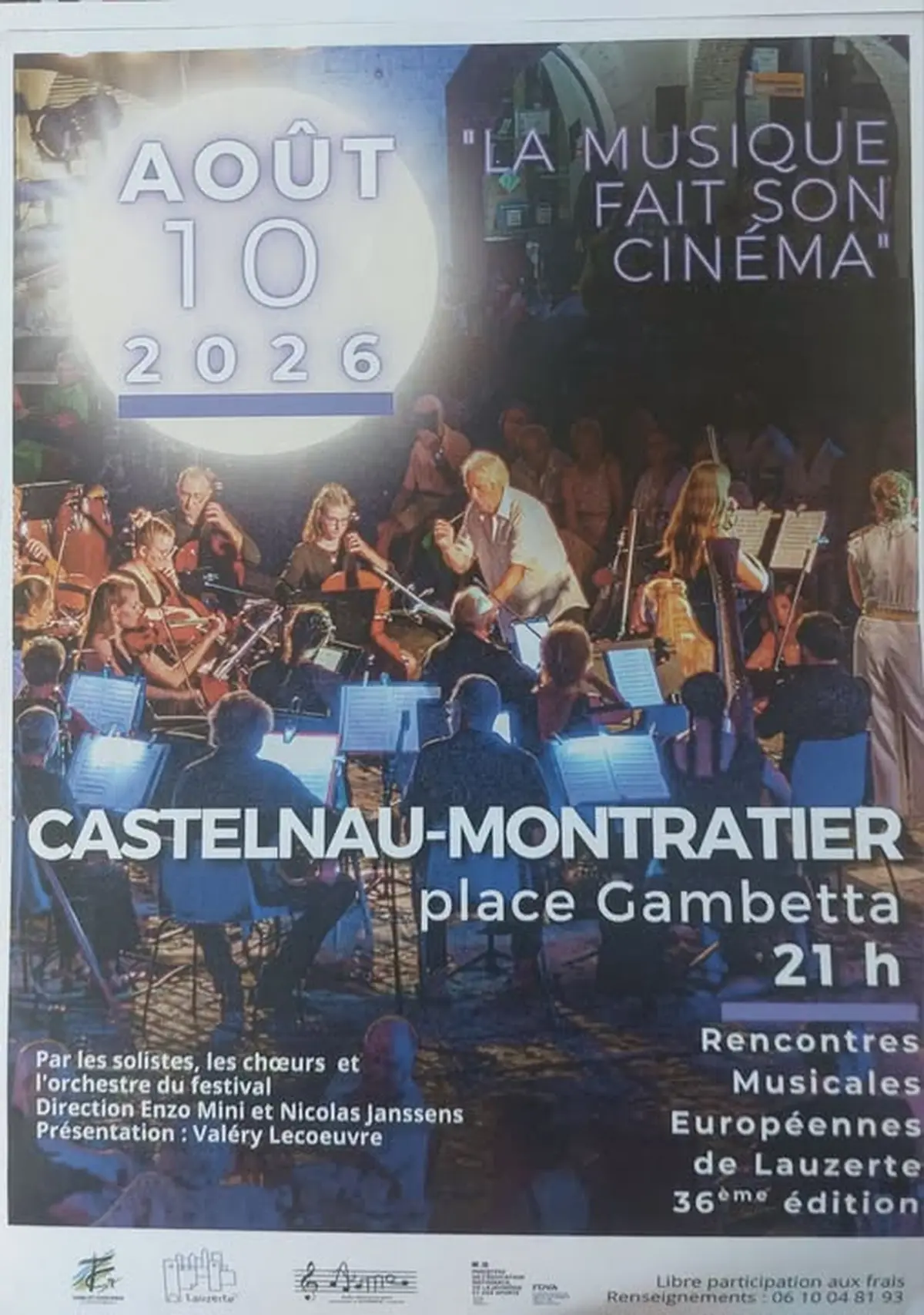 Concert des Rencontres Musicales Européennes à Castelnau-Montratier