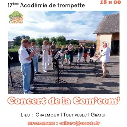 Concert des trompettistes stagiaires :  : 17ème Académie lez'arts en Bourbonnie en partenariat avec la CCEALS