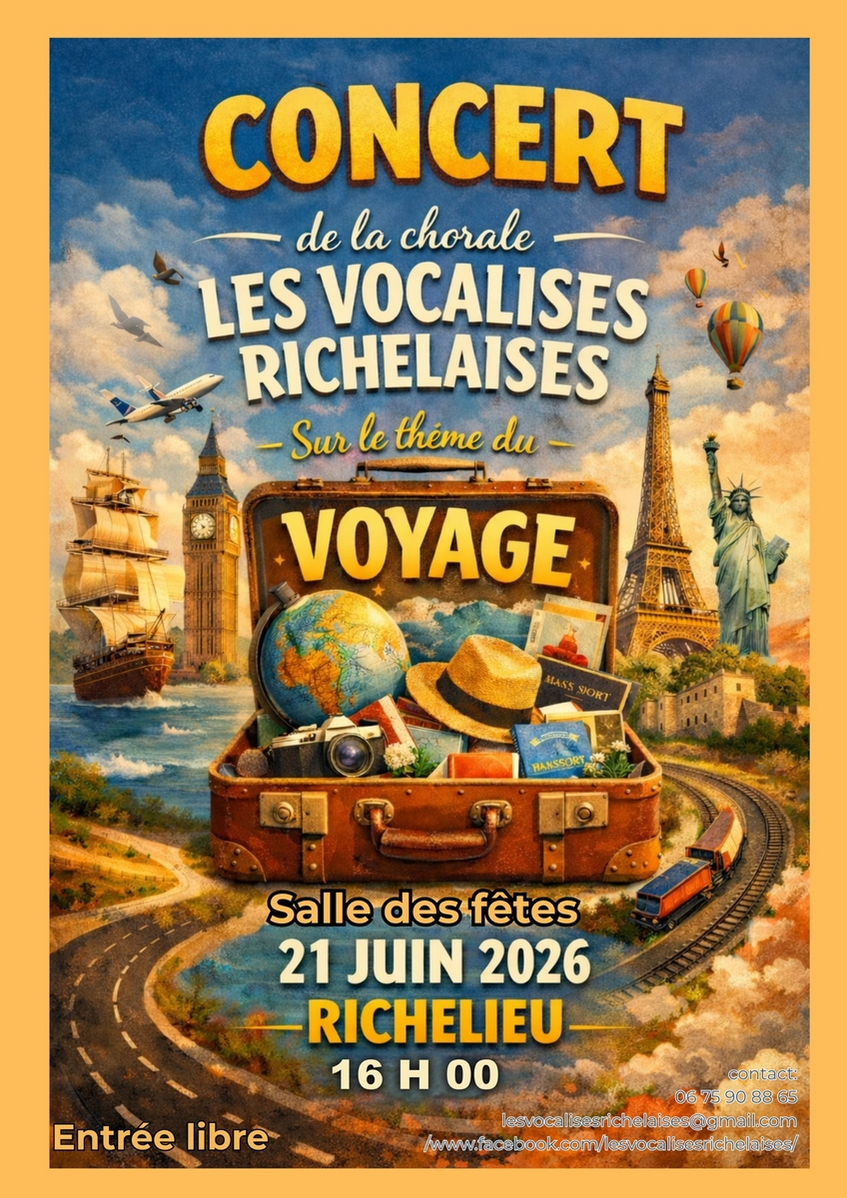 Concert des Vocalises Richelaises Le Voyage