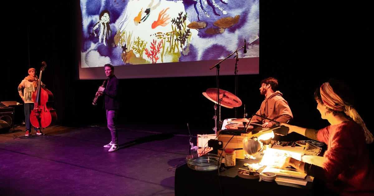 Concert dessiné Le voyage de Claude, Dès 7 ans au 38Riv Jazz