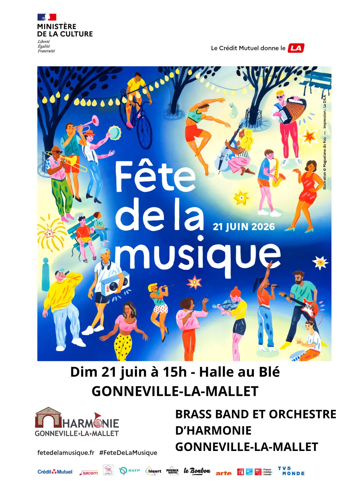 Concert du Brass Band et de l'Orchestre d'Harmonie de Gonneville-La-Mallet
