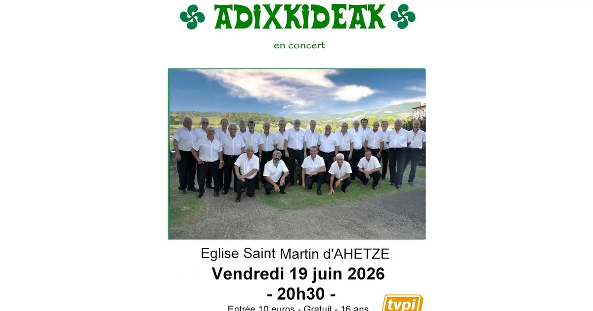 Concert du Chœur d'Hommes Adixkideaks