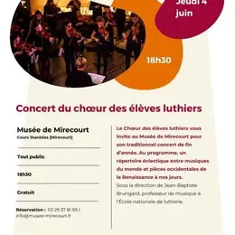 Concert du chœur des élèves luthiers