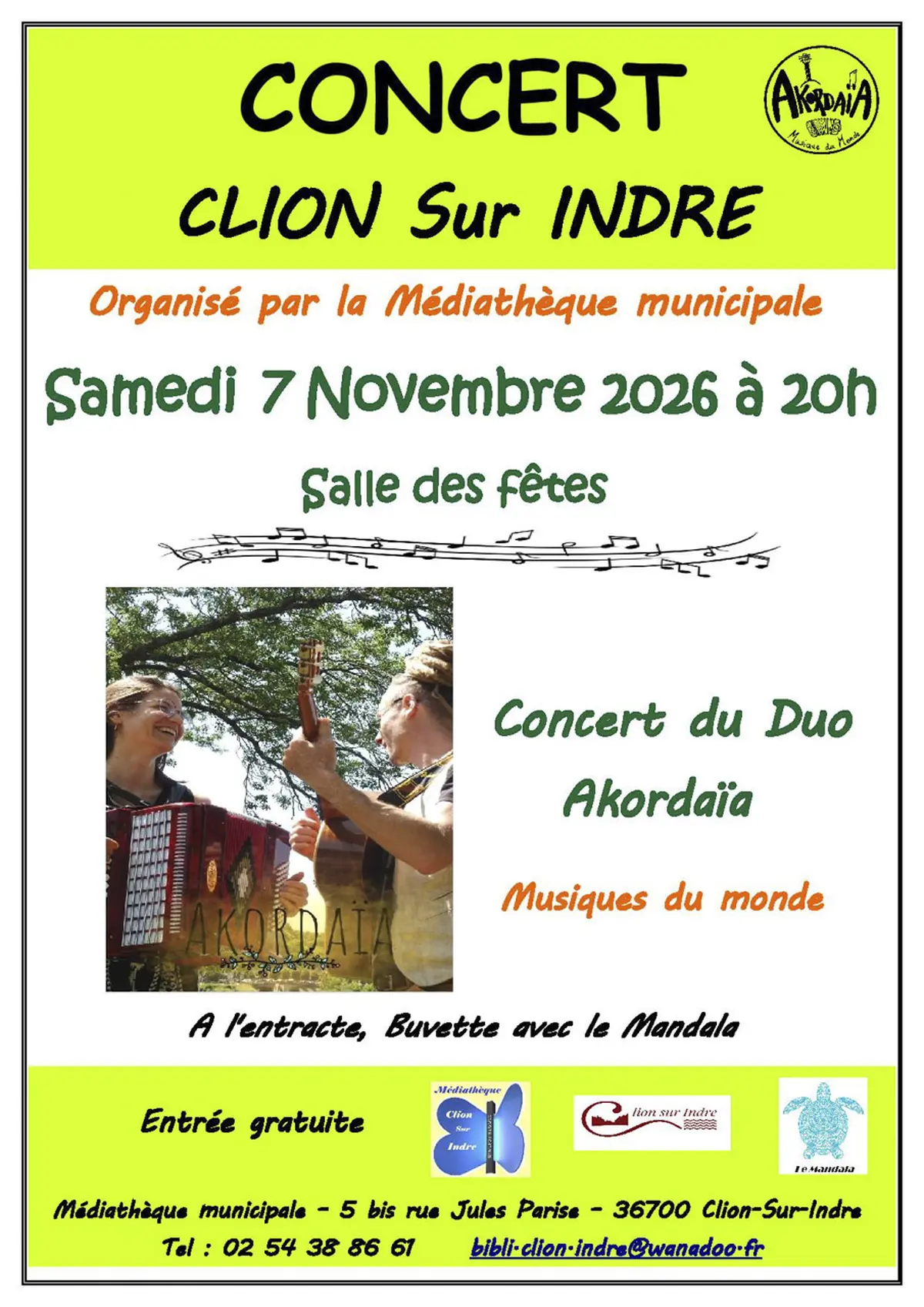 Concert  du duo Akordaïa