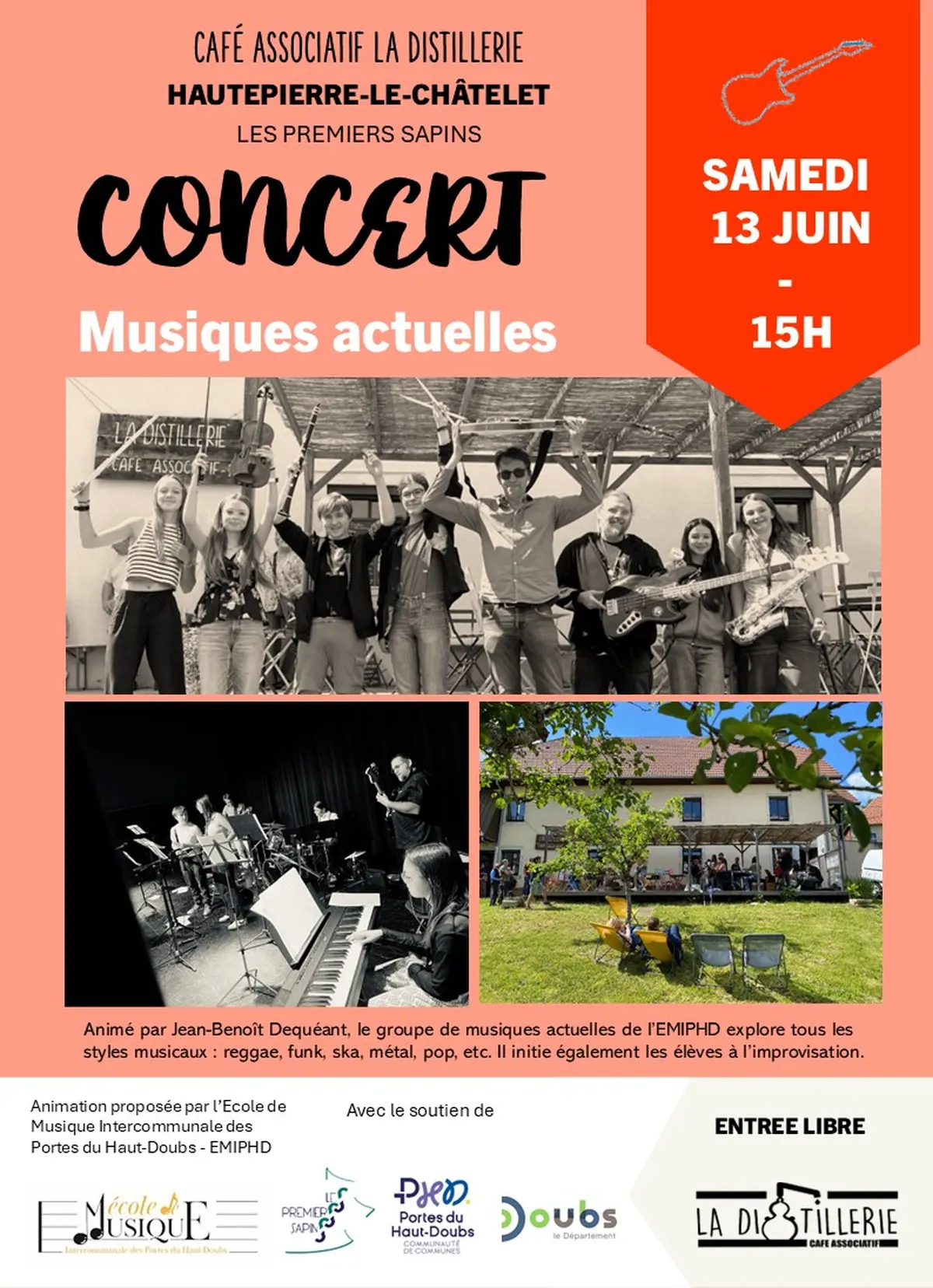 Concert du groupe de Musiques Actuelles de l'EMIPHD