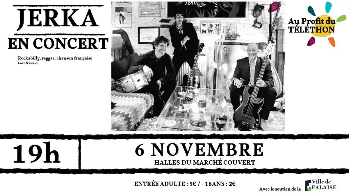 Concert du groupe JERKA au profit du Téléthon