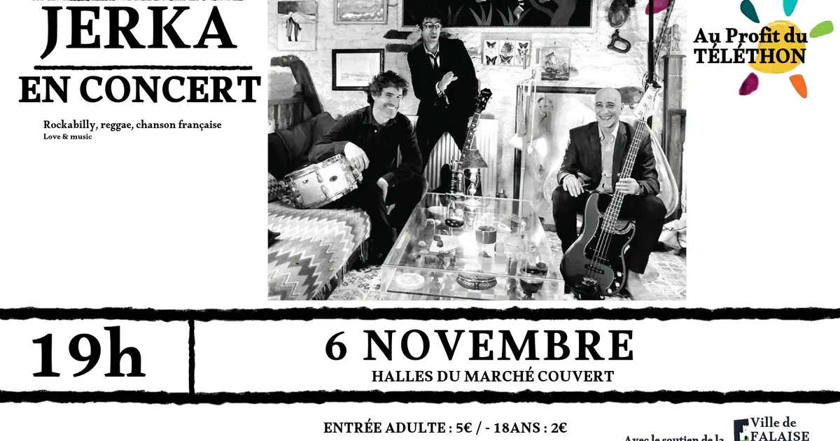 Concert du groupe JERKA au profit du Téléthon