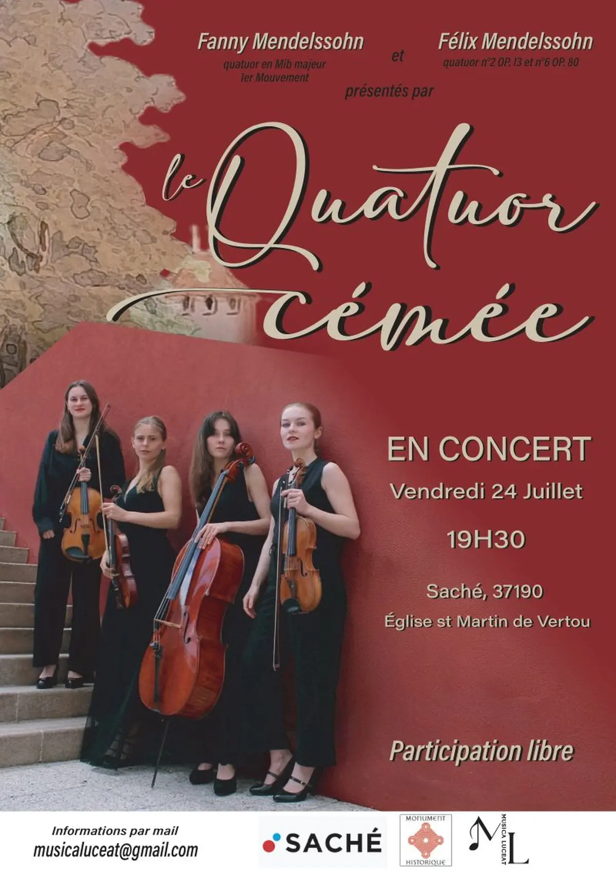 Concert du Quatuor Cémée