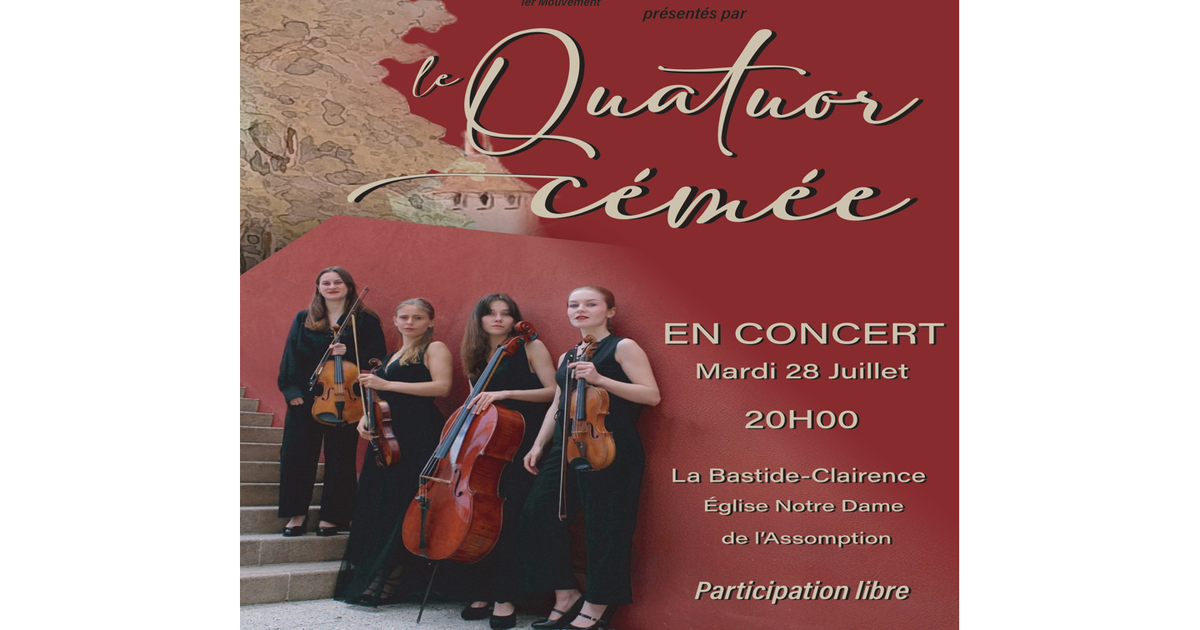Concert du Quatuor Cémée