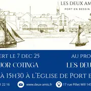 Concert du Quatuor Cotinga au profit de Les Deux Amis