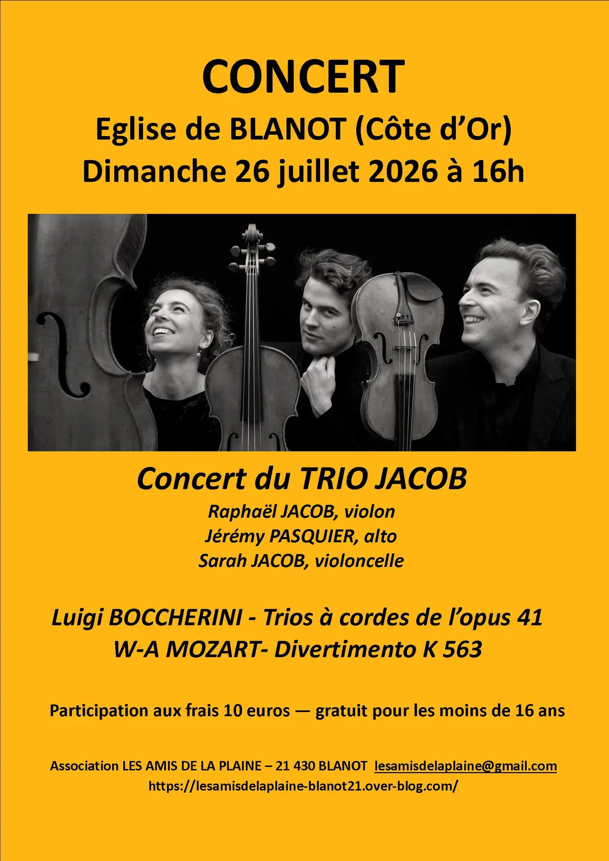 Concert du Trio Jacob
