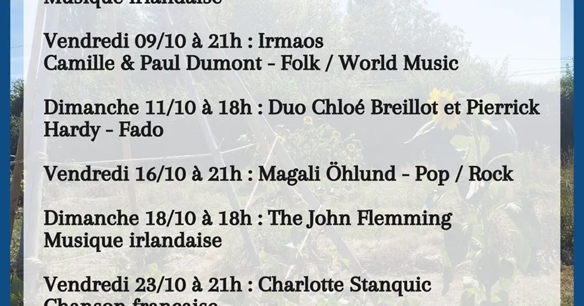Concert "Duo Chloé Breillot et Pierrick Hardy"