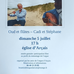 Concert duo de flûtes à l'Église d'Arçais