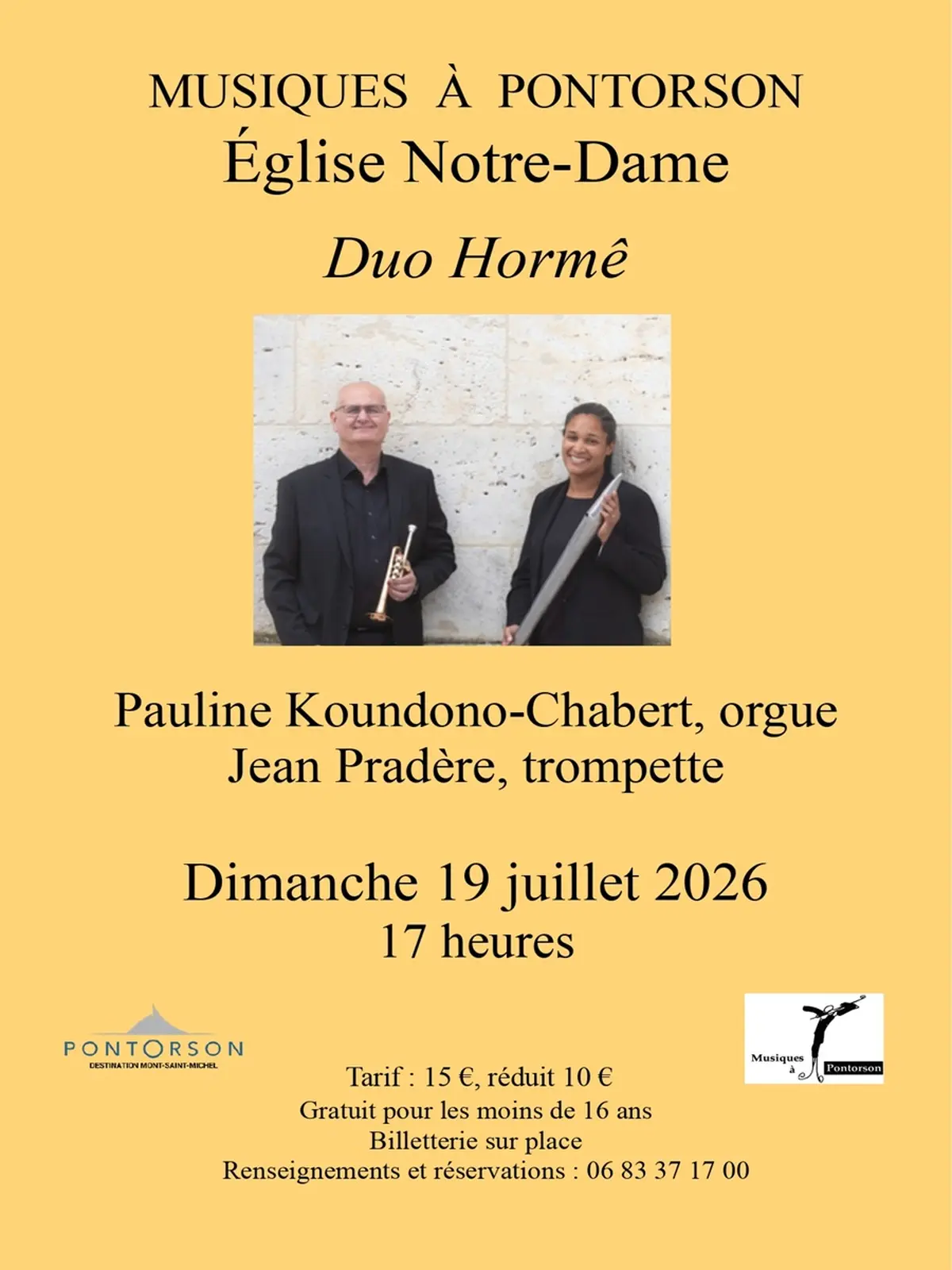 Concert Duo Hormê, trompette et orgue