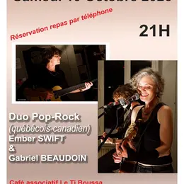 Concert Duo Pop Rock - Ember Swift et Gabriel Beaudouin