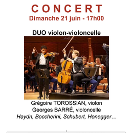 Concert duo violon-violoncelle