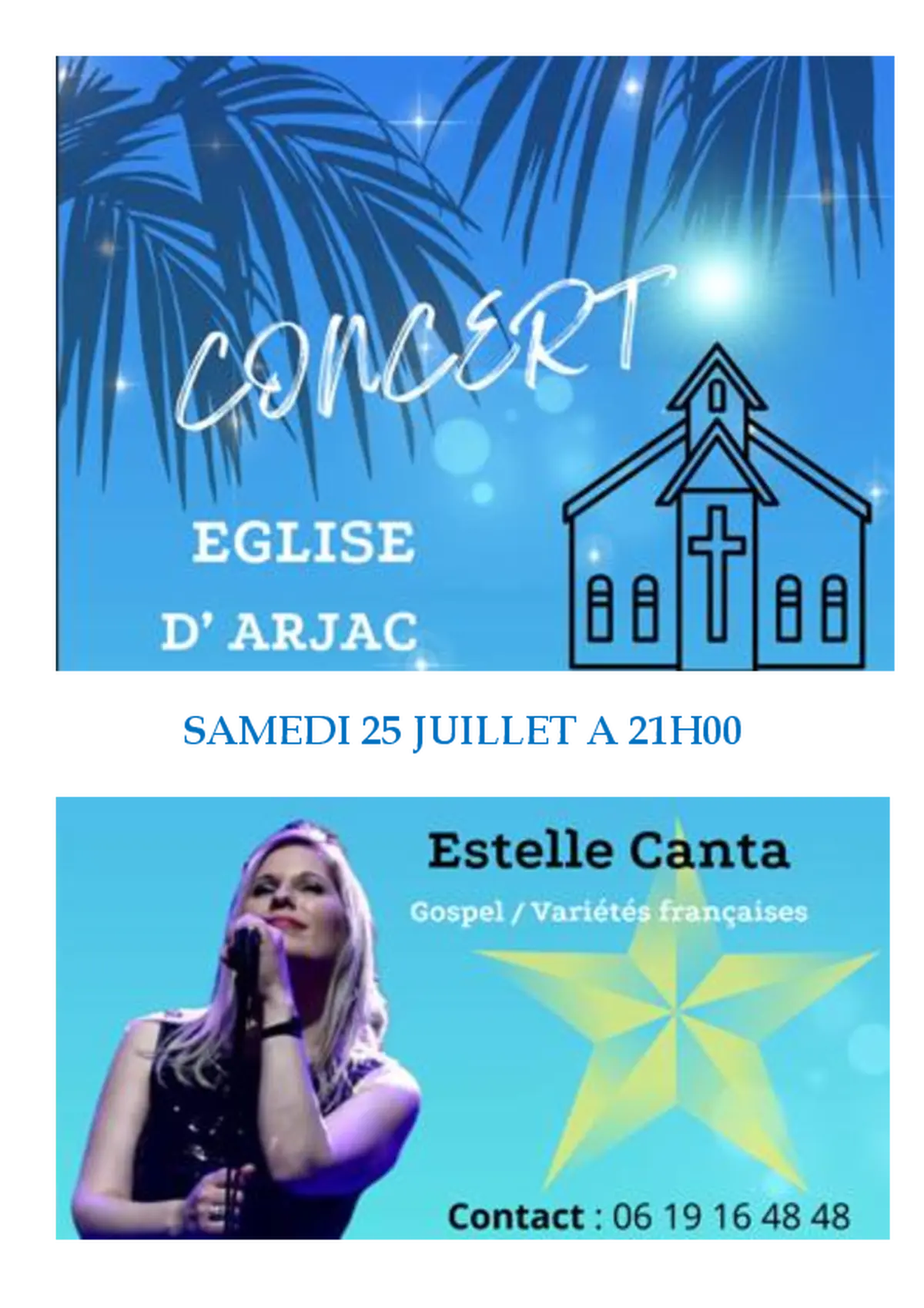 Concert église d'Arjac
