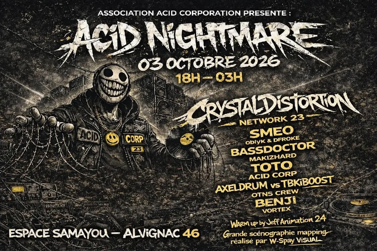Concert électro - Acid Nightmare