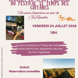Concert en avant-première du festival international Le Temps des Guitares