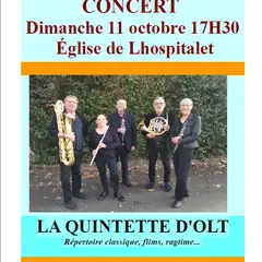 Concert en l'église de Lhospitalet : Le Quintette d'Olt