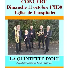 Concert en l'église de Lhospitalet : Le Quintette d'Olt