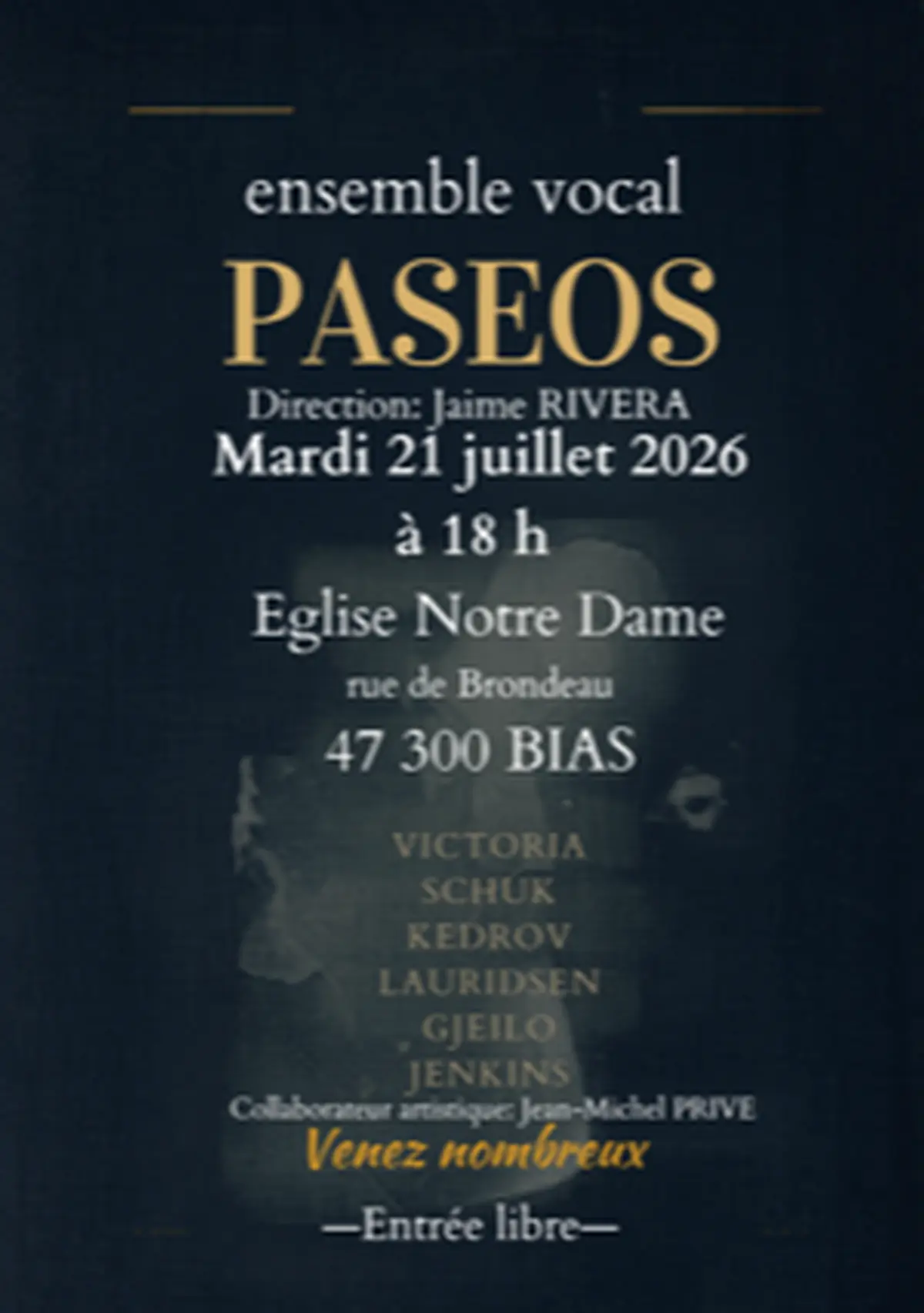 Concert ensemble vocal PASEOS
