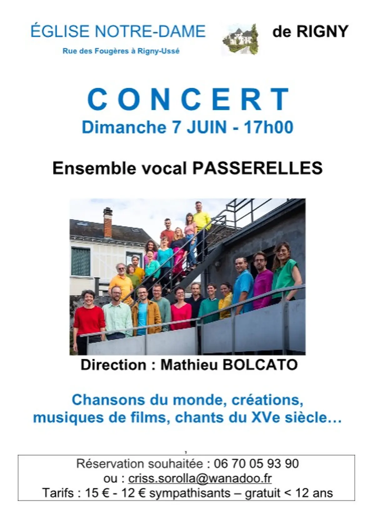 Concert : Ensemble vocal Passerelles
