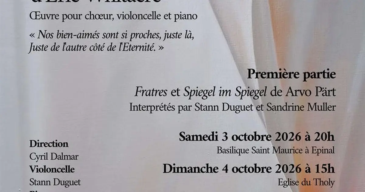 Concert - Eric Whitacre et Arvo Pärt