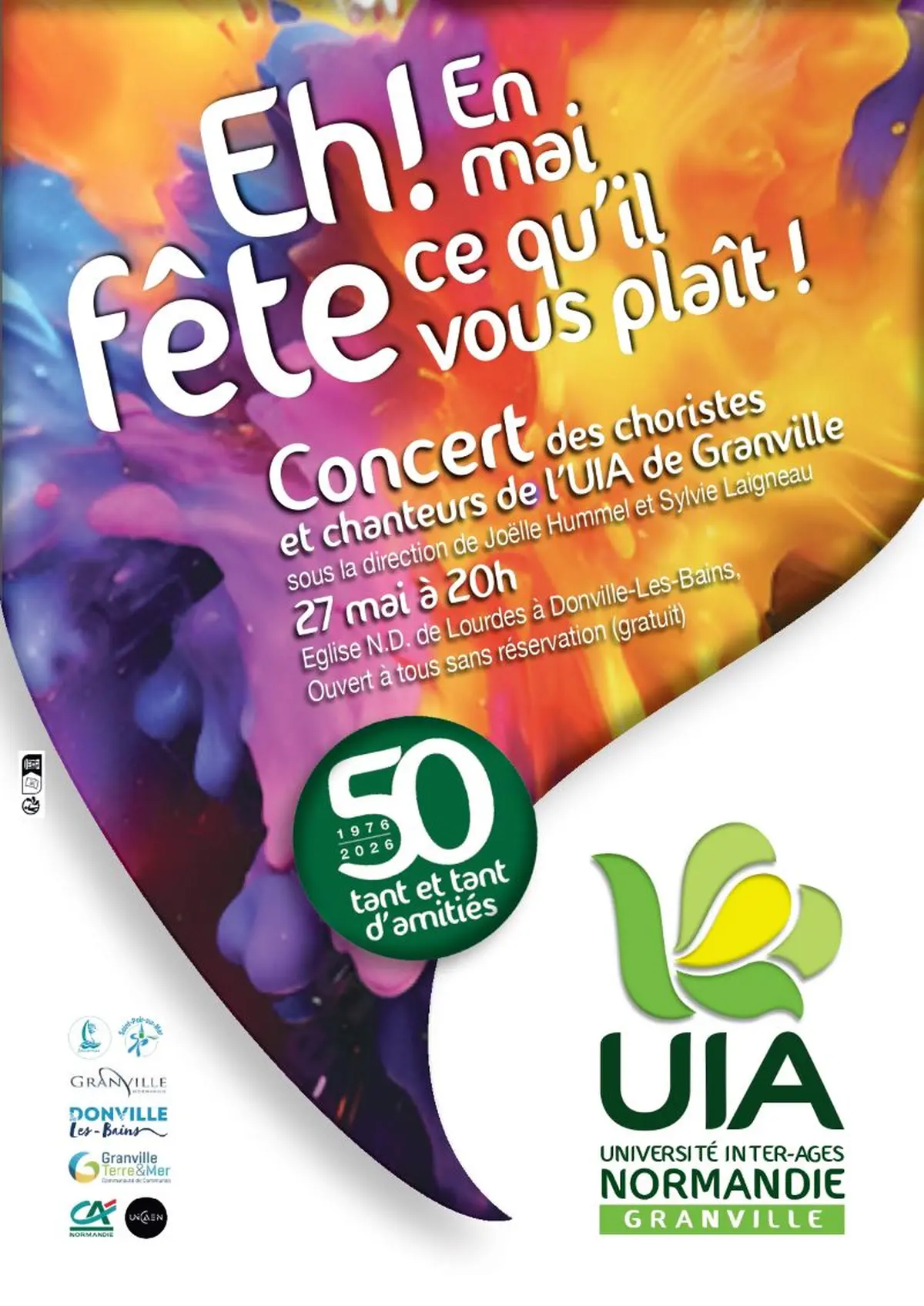 Concert es choristes et chanteurs de l'UIA Granville
