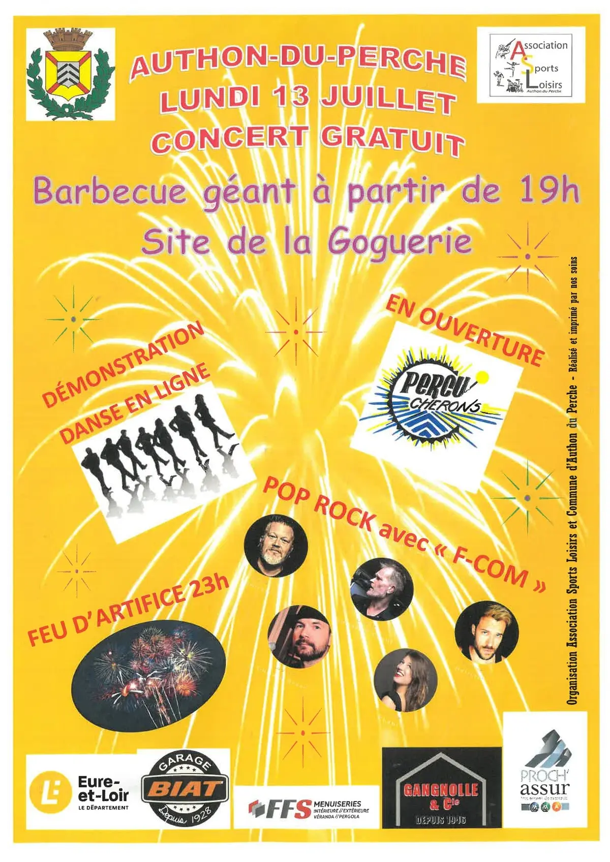 Concert & barbecue géant du 13 juillet 2026 - Fête nationale