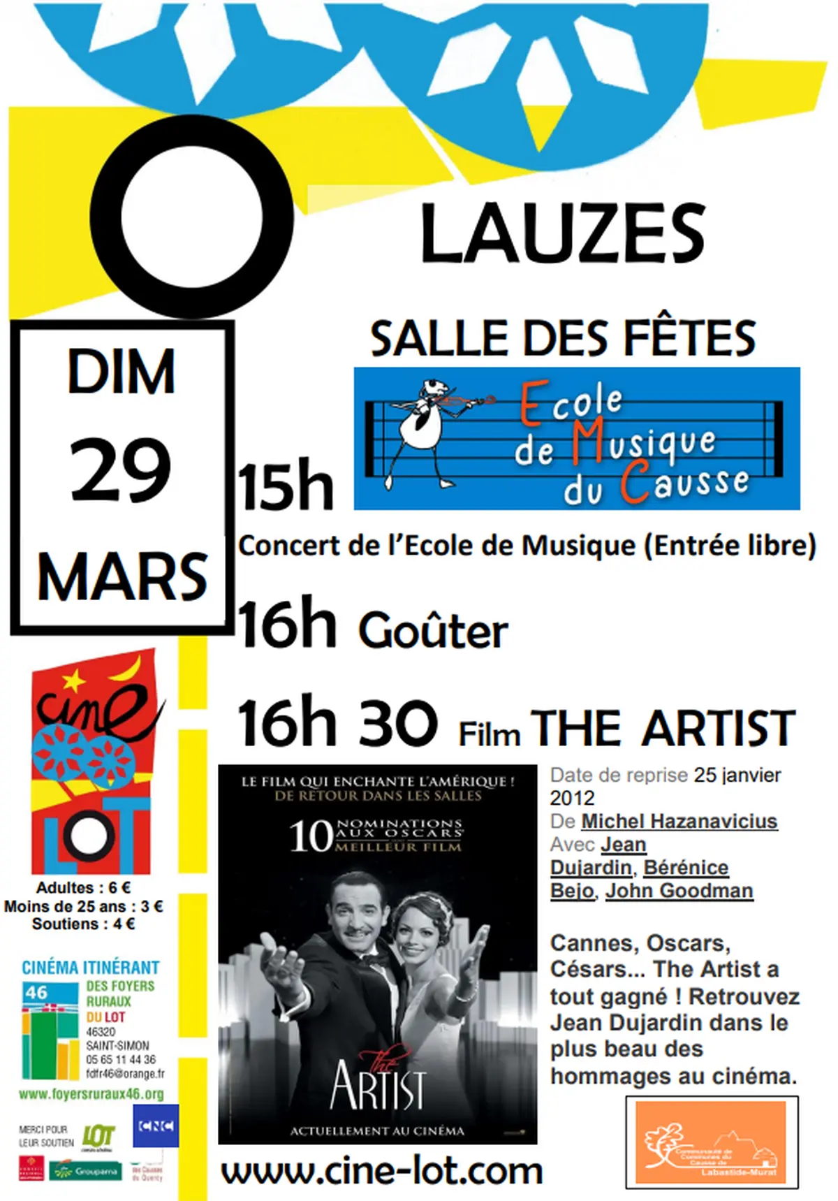 Concert et Ciné Lot à Lauzès