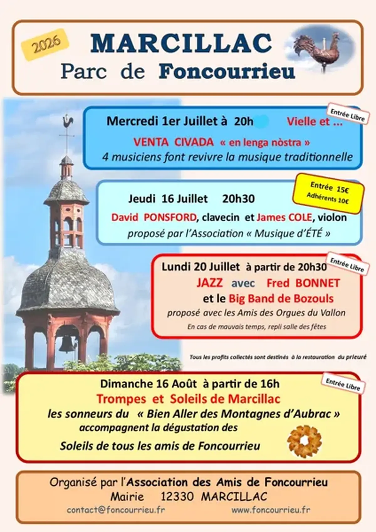 Concert et dégustation Parc de Foncourrieu - Dimanche 16 août