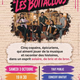 Concert & Tapas avec Les Boîtaclous