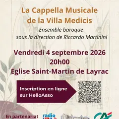 Concert Exceptionnel - La Capella Musocale de la Villa Medicis
