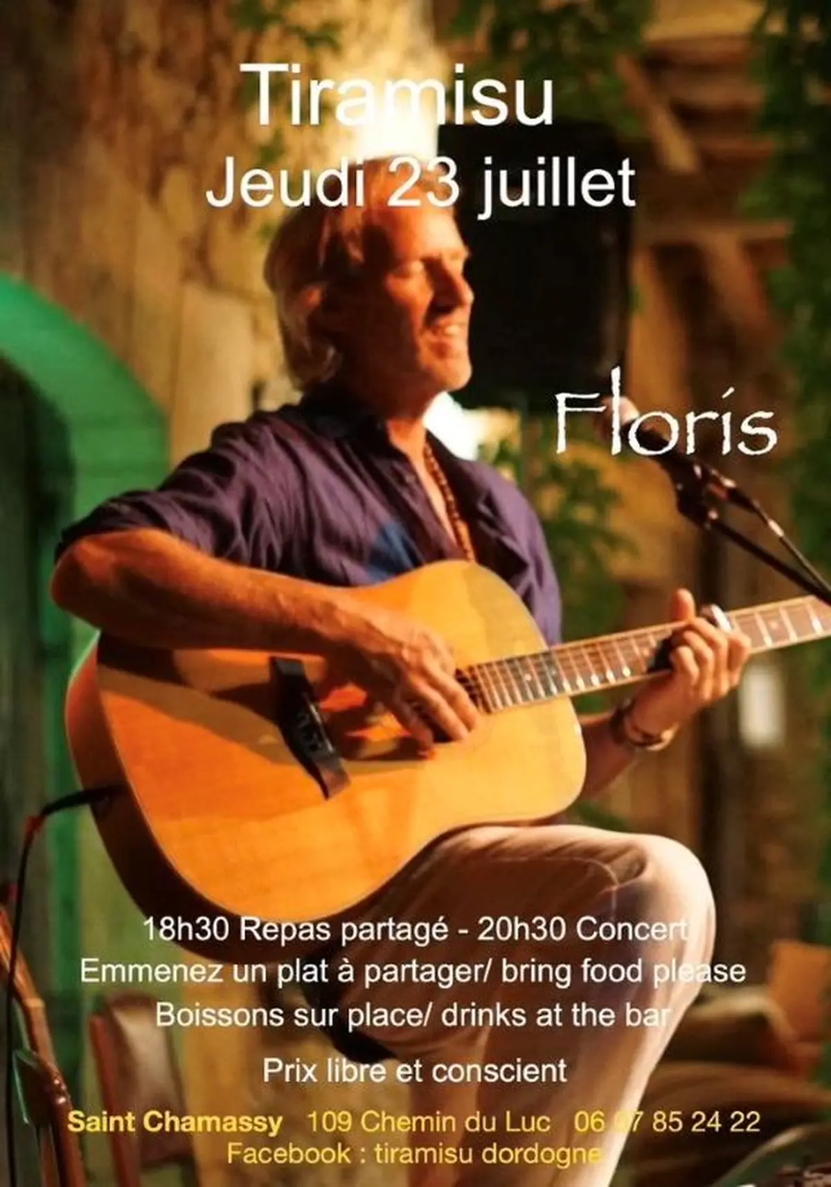 Concert - Floris (voyage musical entre silence et lumière) au Tiramisu