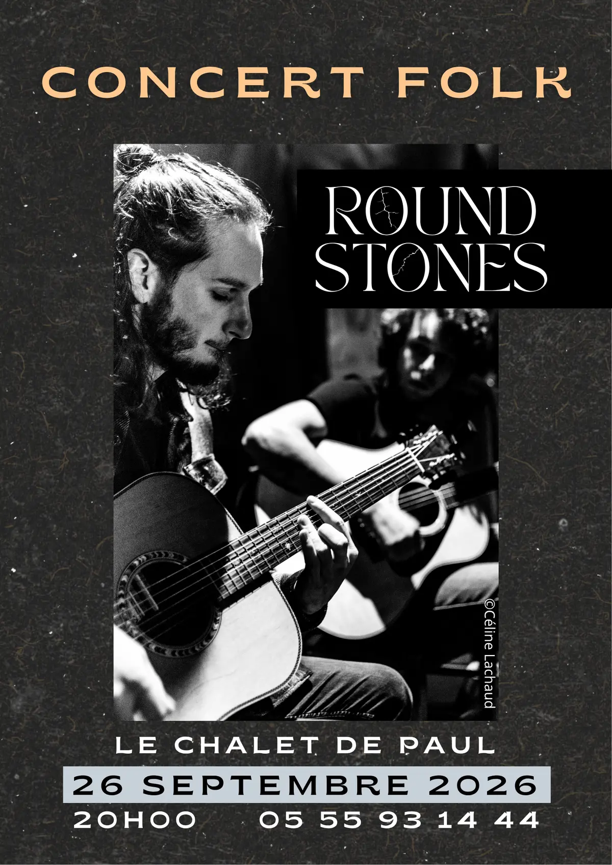 Concert folk de Round Stones - au Chalet de Paul