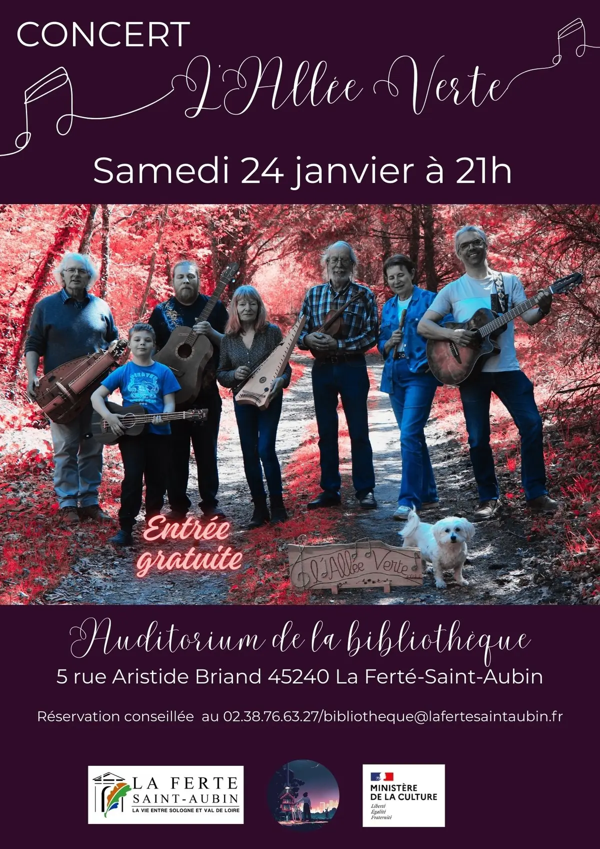 Concert Folk L’Allée Verte • Les Nuits de la Lecture