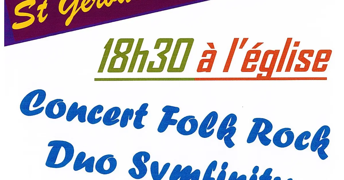 Concert Folk Rock avec Duo Symfinity