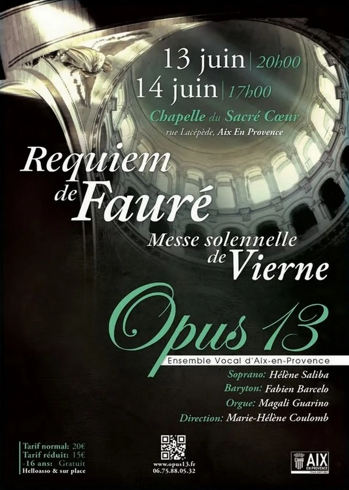Concert : Gabriel Fauré et Louis Vierne