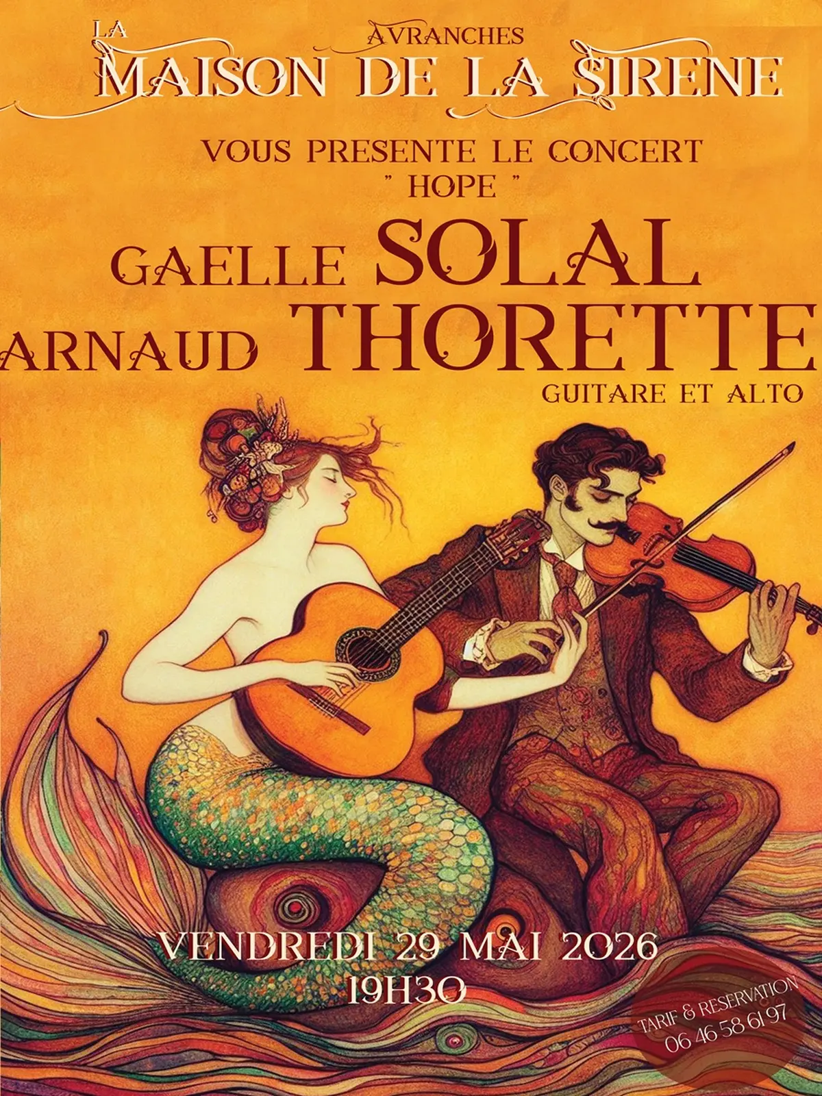 Concert Gaëlle Solal et Arnaud Thorette - Hope (guitare et alto)