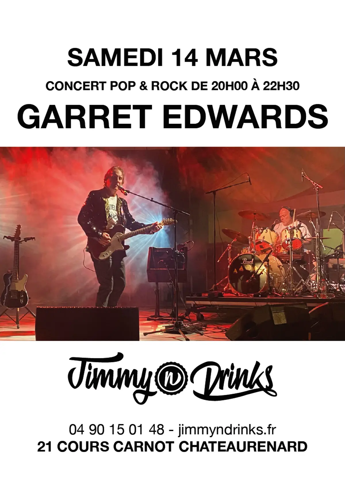 Concert Garret Edwards x Saint-Patrick chez Jimmy n Drinks