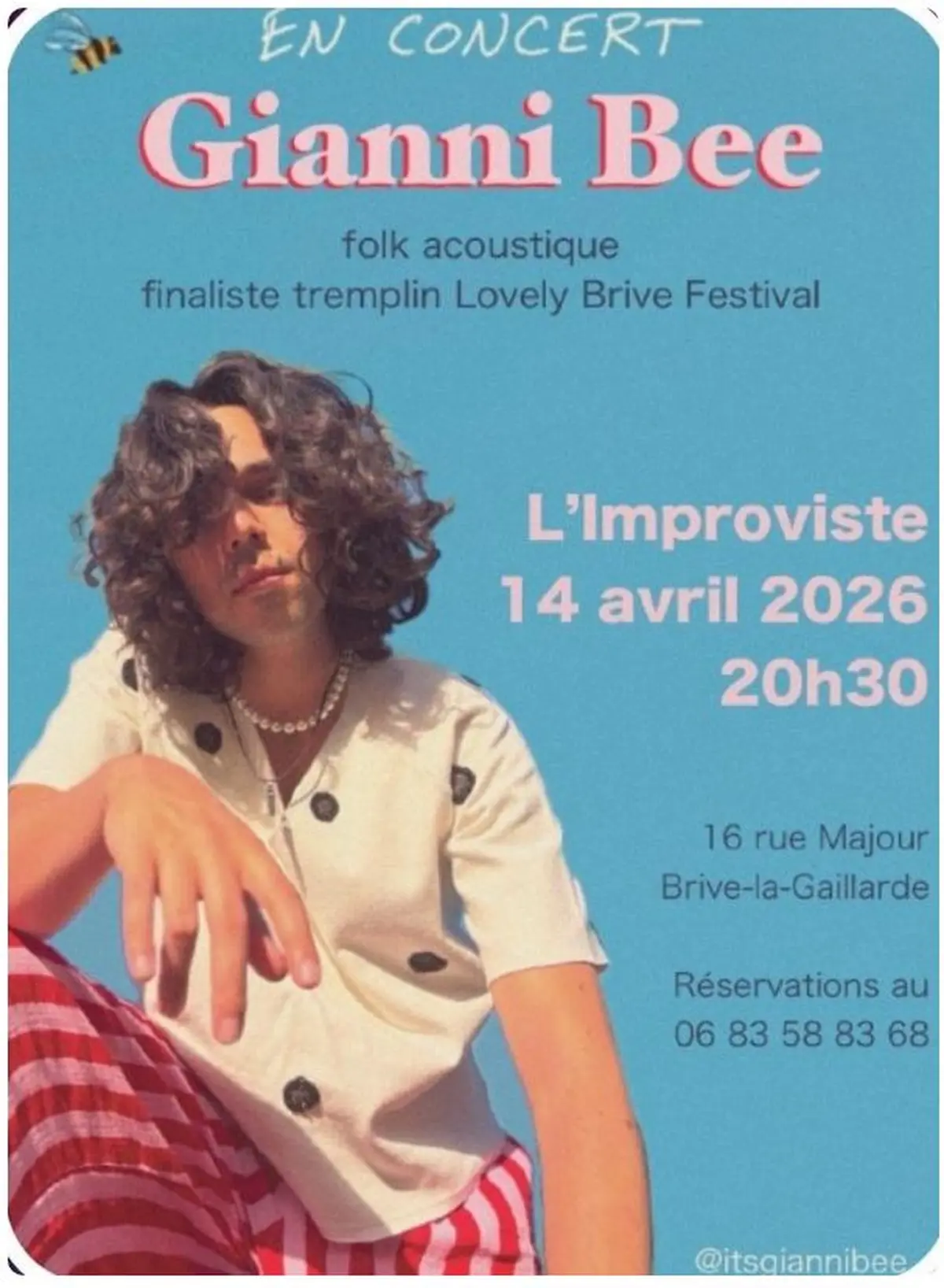 Concert GIANNI BEE à L'improviste