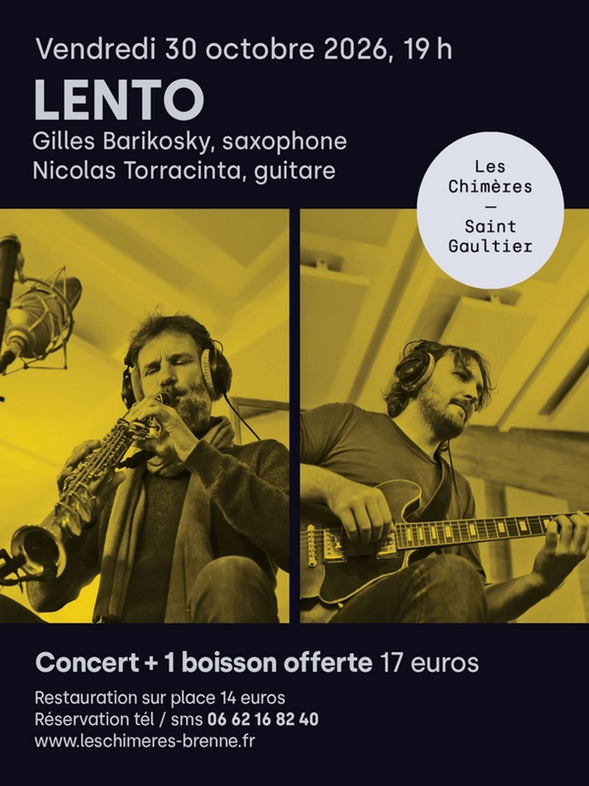 Concert Gilles Barikosky et Nicolas Torracinta