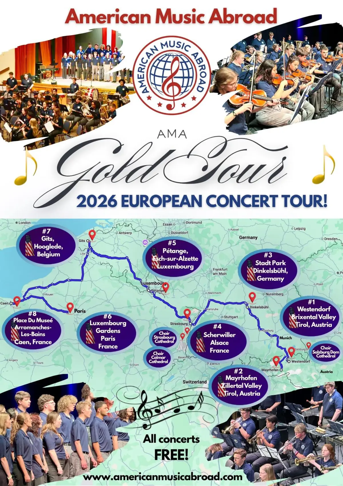 Concert Gold Tour de AMA American Music Abroad