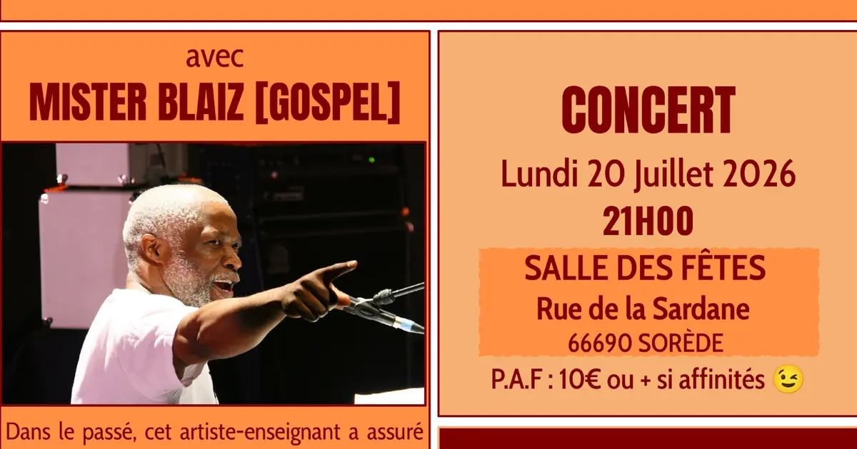 Concert Gospel Avec Mister Blaiz