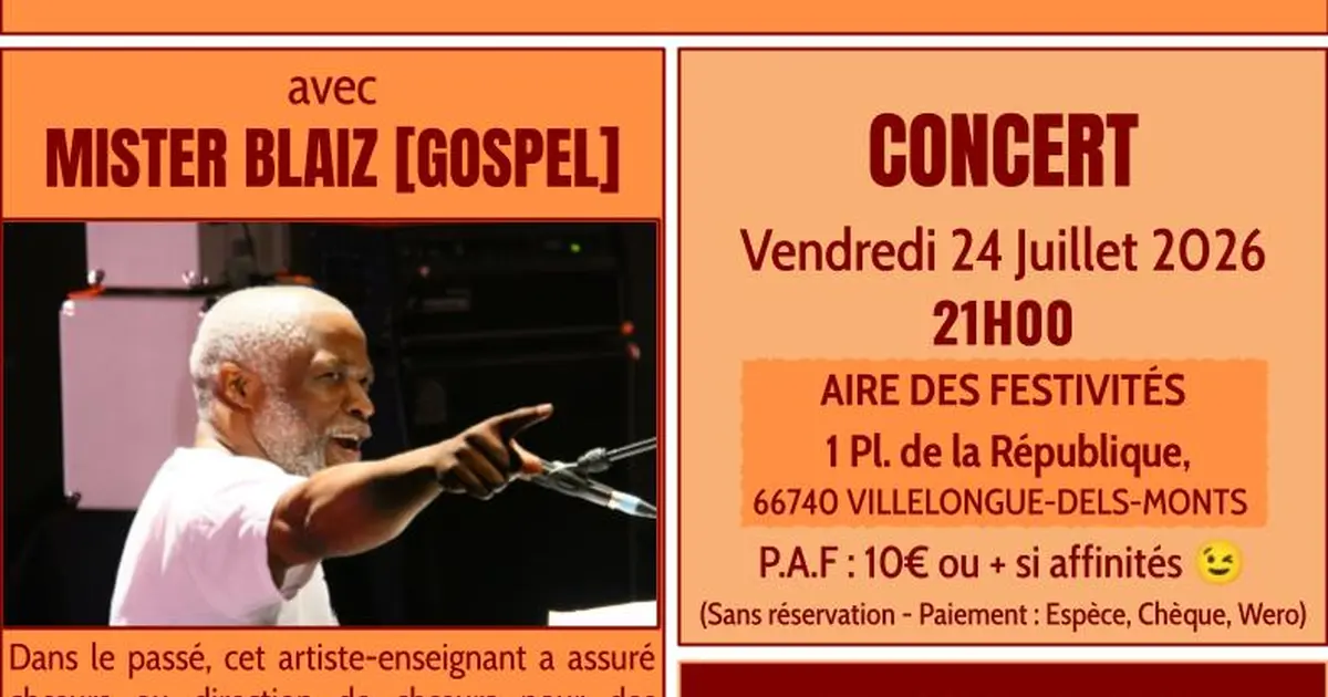 Concert Gospel Avec Mister Blaiz