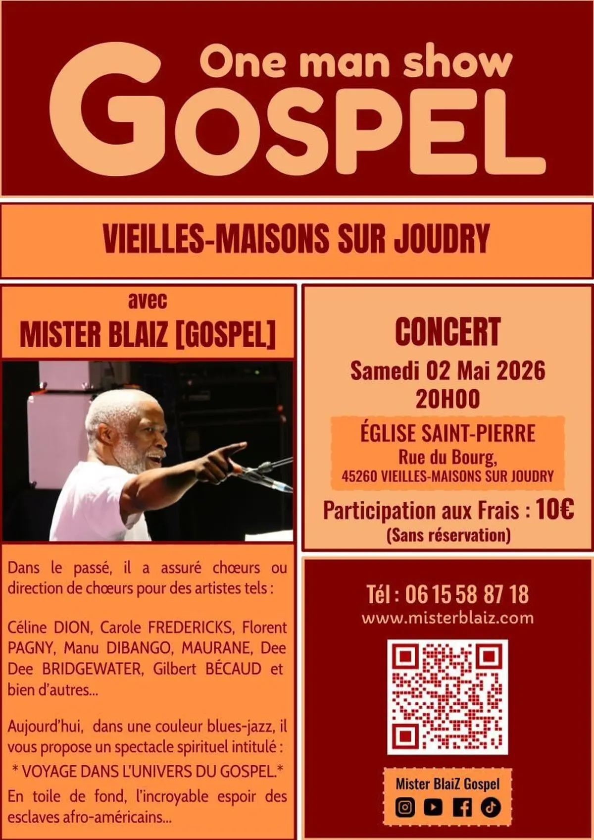 Concert gospel avec Mister Blaiz