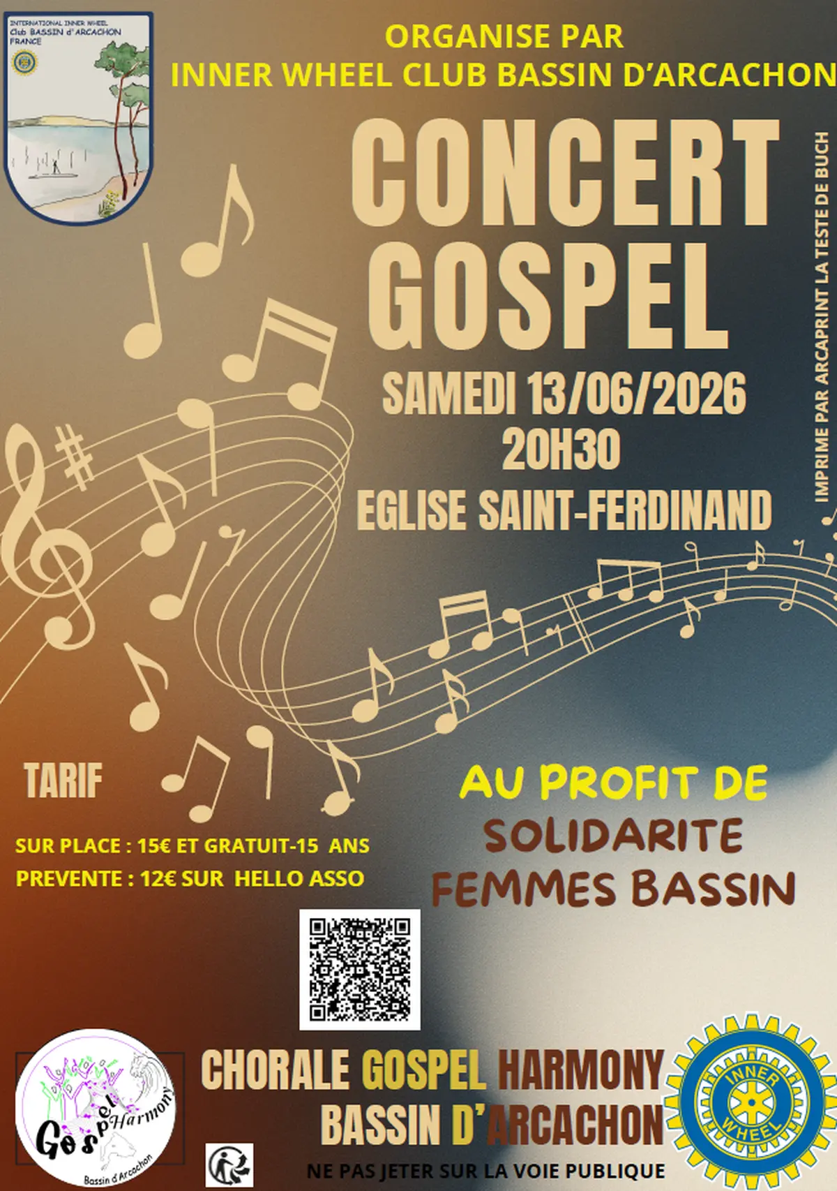 Concert : Gospel Harmonie Bassin Arcachon