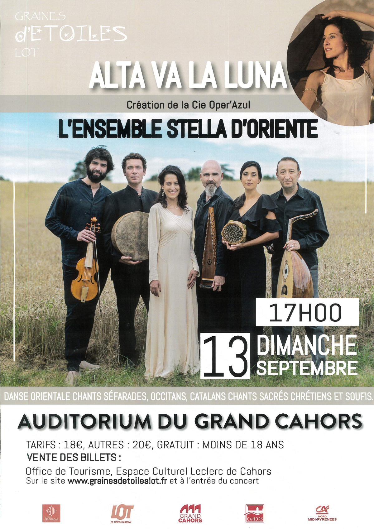 Concert  Graines d'Etoiles : Alta Va La Luna